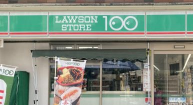 コンビニ　ローソンストア100東大島店（コンビニ）まで573m