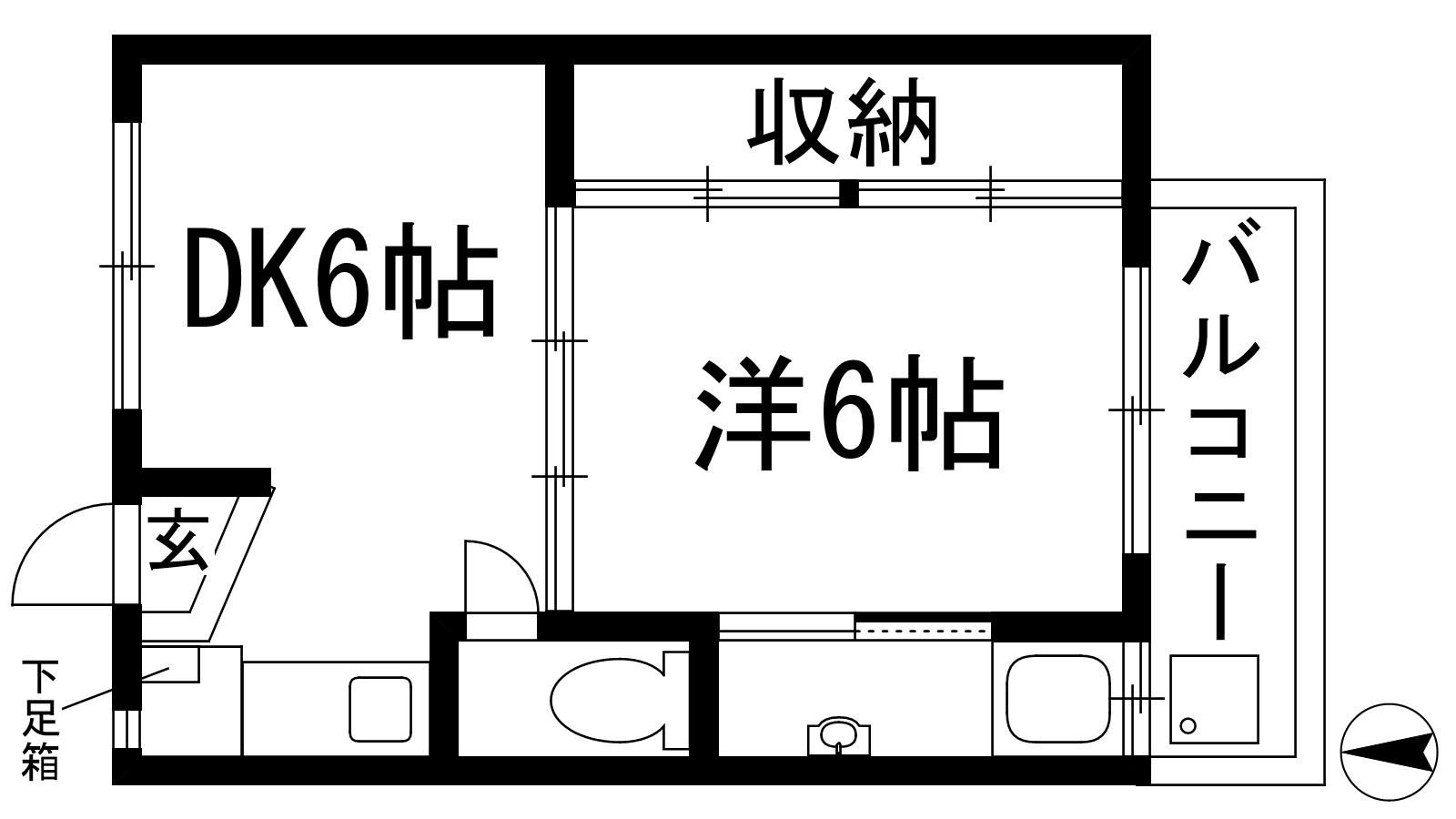 ビレッジハウス鴻池4号棟の間取り写真