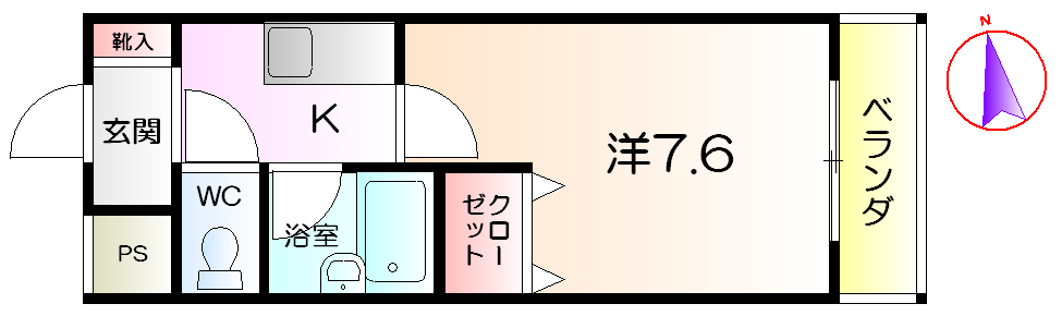 ベルデ堺東の間取り写真