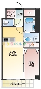 阪急京都線 淡路駅 徒歩5分 4階建 築6年の間取り写真