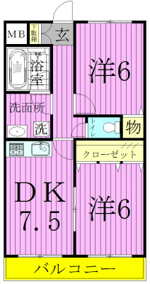 サントラル ヴィラージュの間取り写真