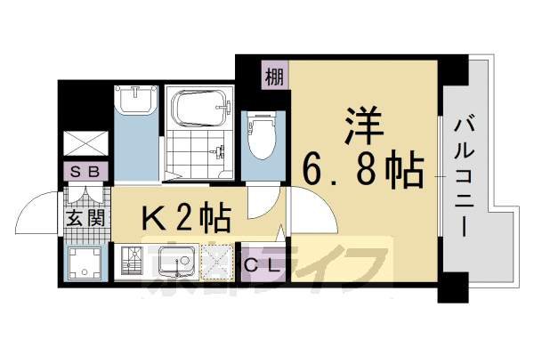 アスヴェル京都堀川高辻の間取り写真