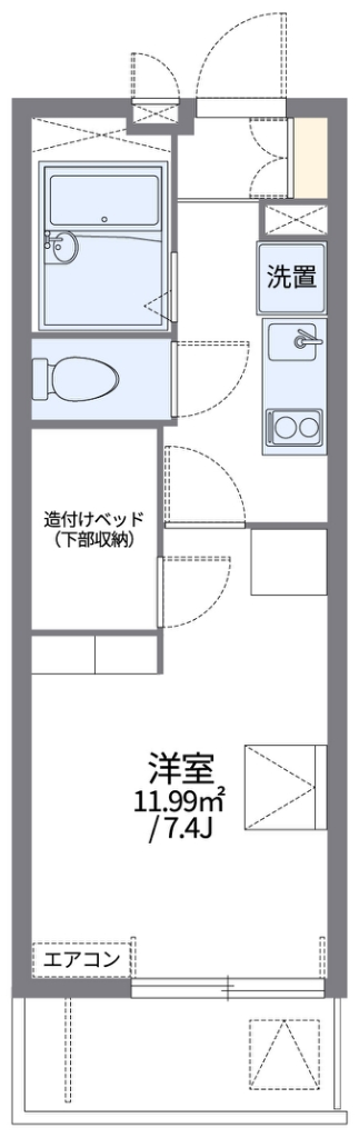 レオパレス宮坂の間取り写真