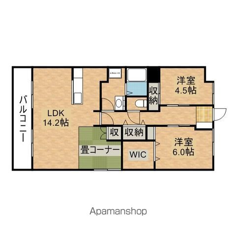 ヴィーブル東若林の間取り写真