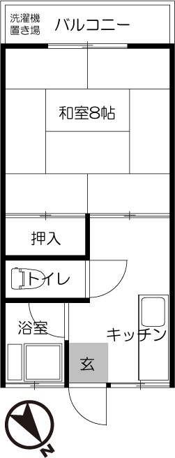 本橋荘の間取り