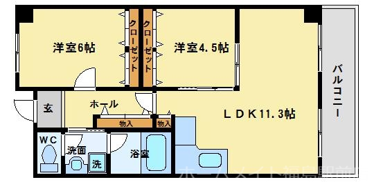 阪神ハイグレードマンション７番館の間取り