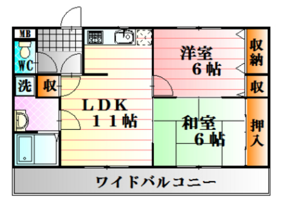 ベネッセヤマモトの間取り