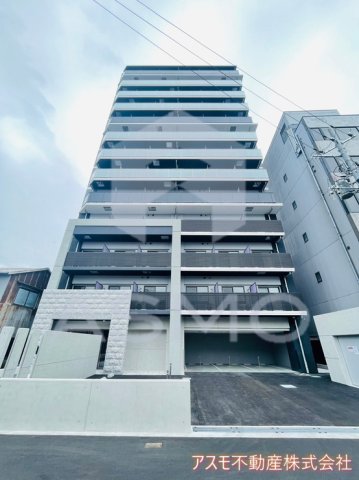 大阪市東成区中本のマンションの建物外観