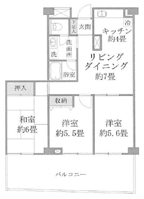 クレールメゾン左門町の間取り