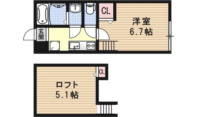 ロフティ大和の間取り