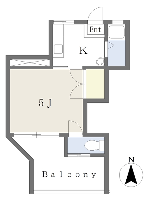 松山市萱町のマンションの間取り