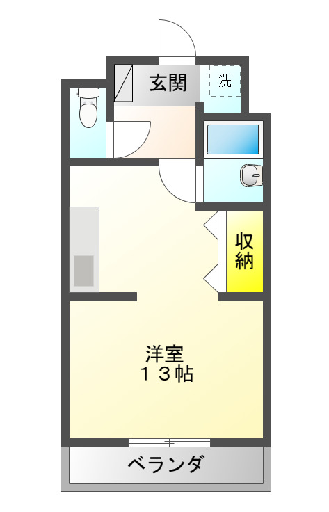 津市大里窪田町のマンションの間取り