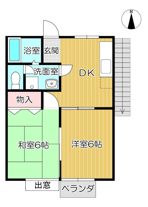 サンフラット２１－IIA201号室の間取り