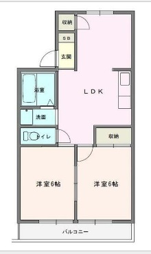 木更津市清見台のアパートの間取り