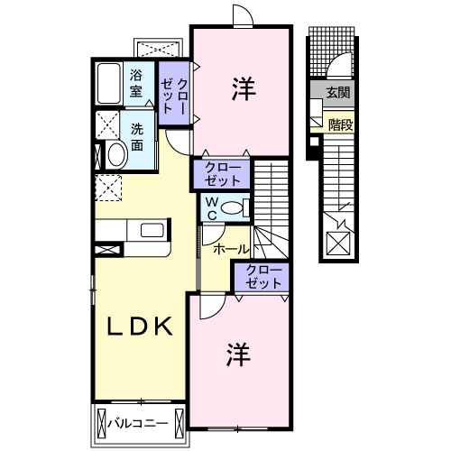 植松グランコート　Ａの間取り