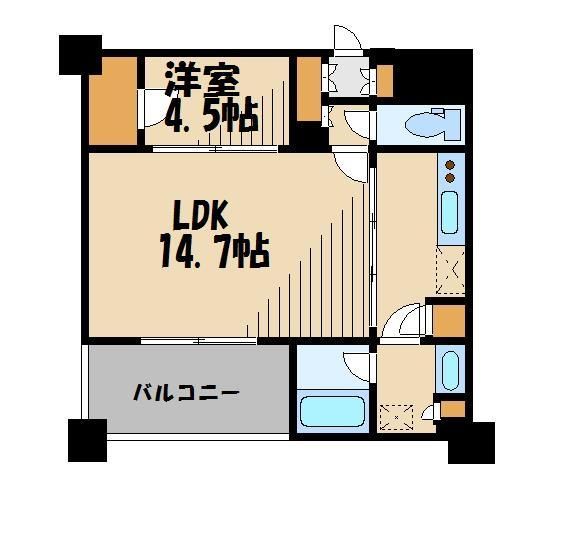 北区西ケ原のマンションの間取り