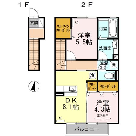 リッチロータス壱番館の間取り