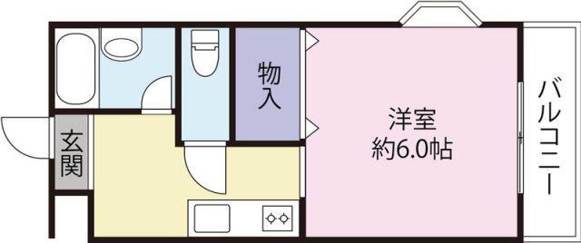 秦野市本町のマンションの間取り