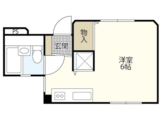 広島市中区本川町のマンションの間取り