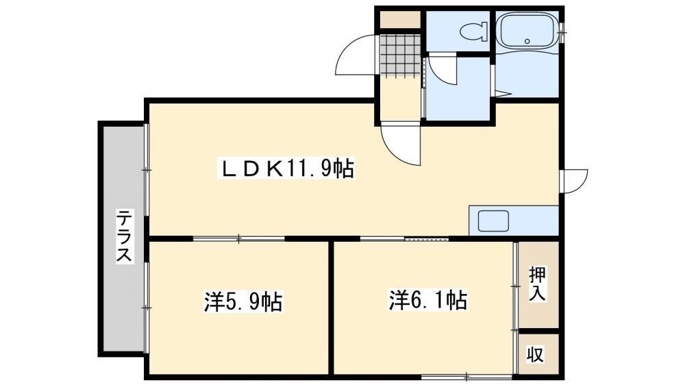 ディアス大原の間取り