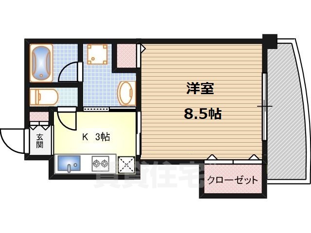 堺市堺区住吉橋町のマンションの間取り