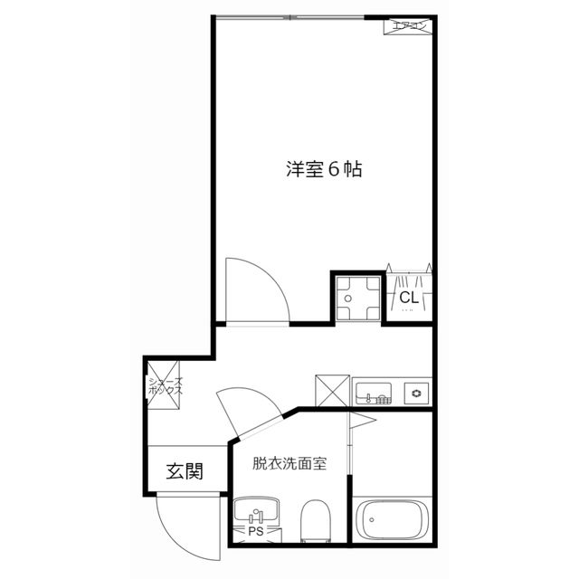 草加市中根のアパートの間取り