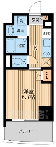 ウィルテラス西大島の間取り