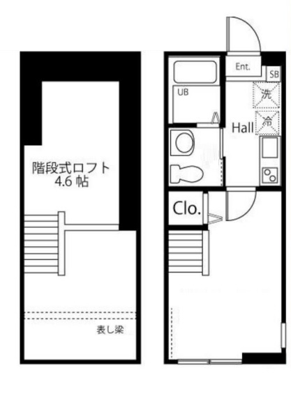 横浜市神奈川区白幡仲町のアパートの間取り