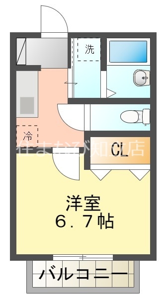 知多郡東浦町大字石浜のアパートの間取り