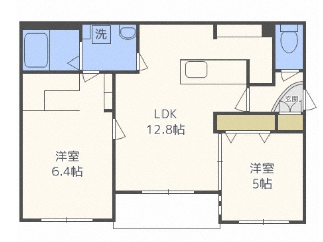 カレラ山鼻南の間取り