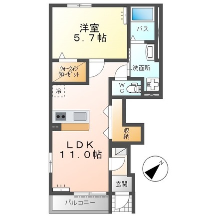 仮）取手市米ノ井387-1新築アパートの間取り