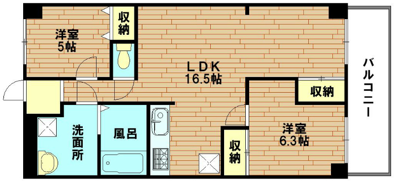 【平塚市東真土のマンションの間取り】