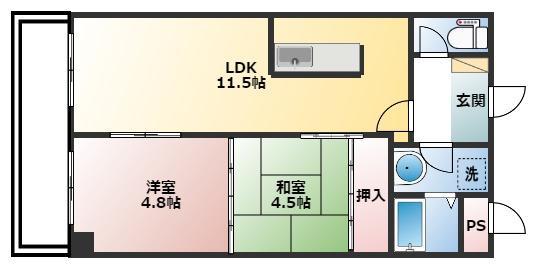 アクトピアＴＯＹＡＭＡの間取り