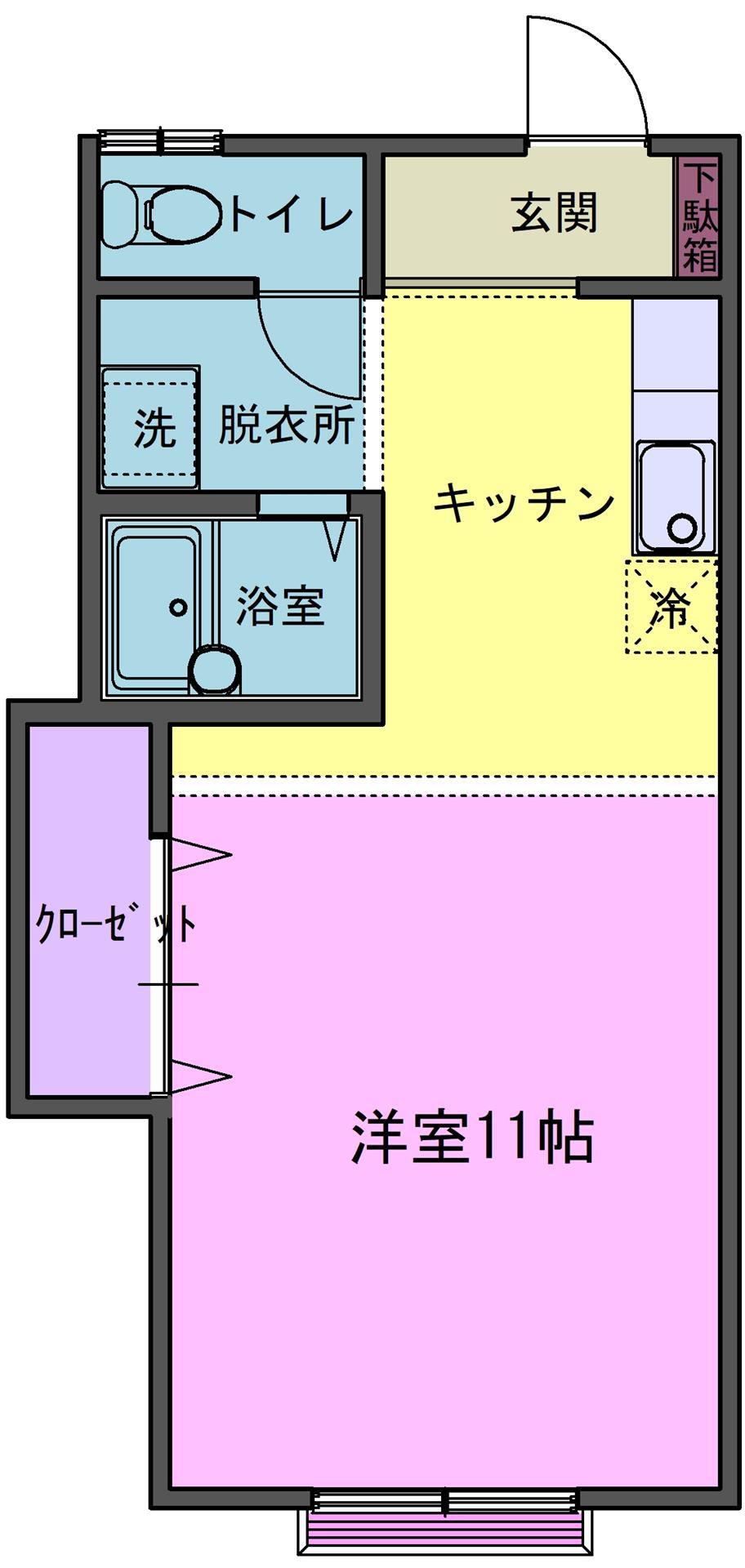 コーポアズールIの間取り