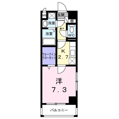 Ｍ’ｓファミーユ泉崎の間取り