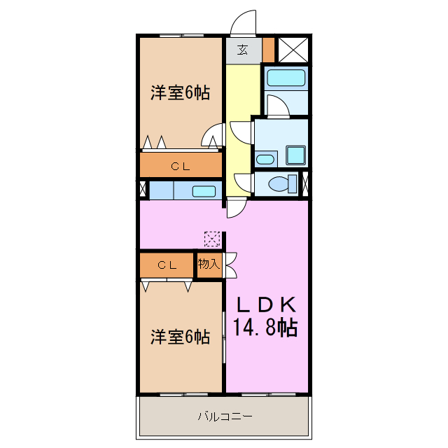 パークサイド三好ヶ丘の間取り