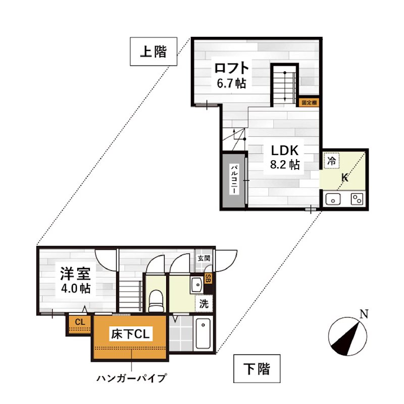 ADC京町の間取り