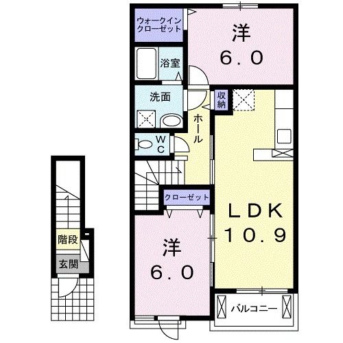 オロスタ　トラデス　Iの間取り