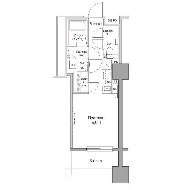 江東区木場のマンションの間取り