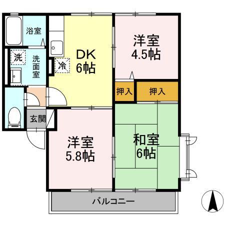 サンビレッジ本宮の間取り