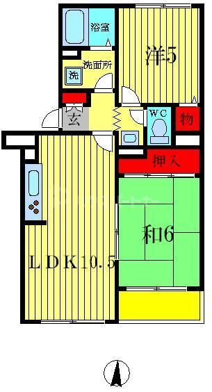 【カーサ南流山の間取り】