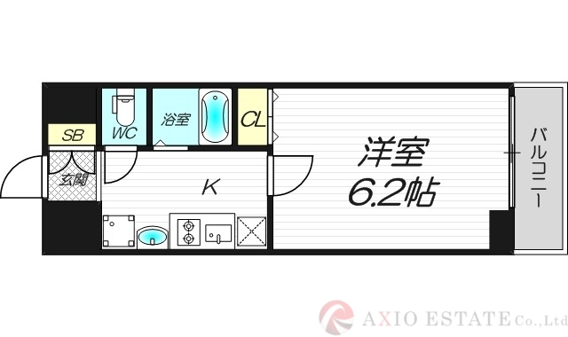 エステムコート新大阪VIエキスプレイスの間取り