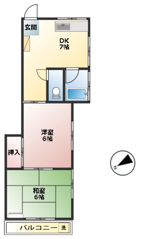 ハイツ伊豆の間取り