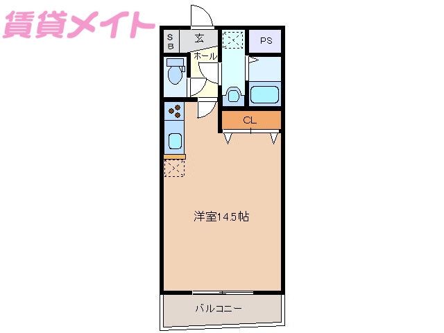 いなべ市大安町南金井のマンションの間取り