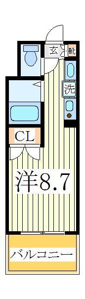 流山市大字東深井のマンションの間取り