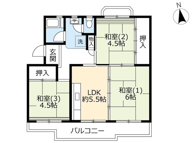 ＵＲ泉南尾崎の間取り