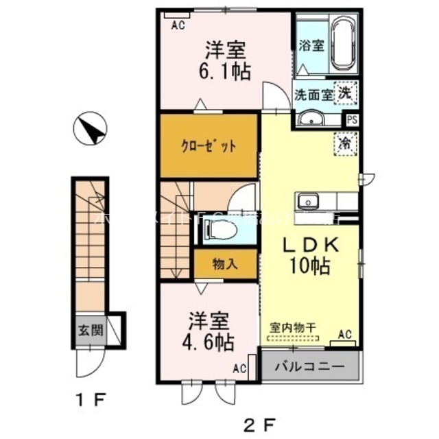 ラ・ファミーユIIの間取り