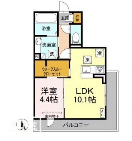 フェリシア朝生田の間取り