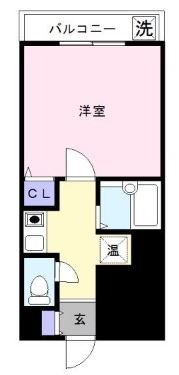 太宰府市朱雀のマンションの間取り