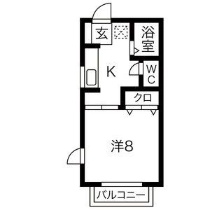 プリムヴェール館向町B棟の間取り